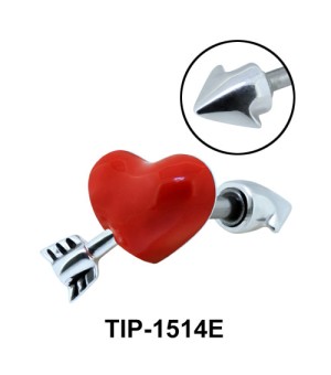 Red Heart Helix Ear Piercing TIP-1514E 