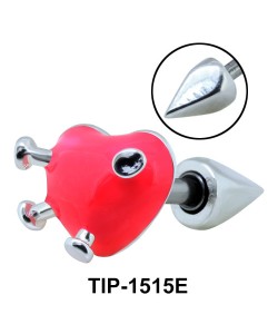 Bagpipe Heart Helix Ear Piercing TIP-1515E 