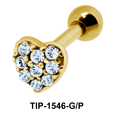 Heart Shaped Ear Piercing TIP-1546 