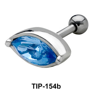 Blue Eye Helix Ear Piercing TIP-154b