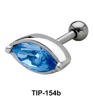 Blue Eye Helix Ear Piercing TIP-154b