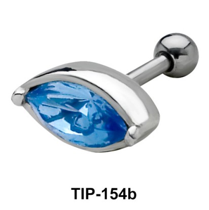 Blue Eye Helix Ear Piercing TIP-154b