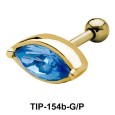 Blue Eye Helix Ear Piercing TIP-154b