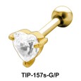 Heart Stone Helix Ear Piercing TIP-157s