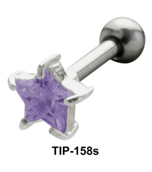 Blue Star Helix Ear Piercing TIP-158s