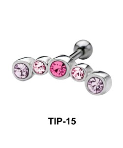 Rhinestone Helix Ear Piercing TIP-15