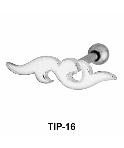 Wavy Design Helix Ear Piercing TIP-16