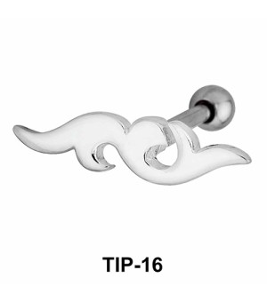 Wavy Design Helix Ear Piercing TIP-16