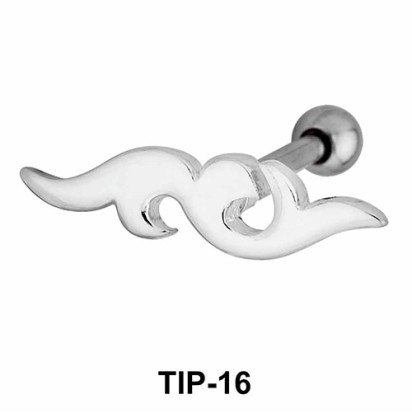 Wavy Design Helix Ear Piercing TIP-16