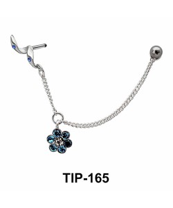 Dangling Flower Helix Chain TIP-165