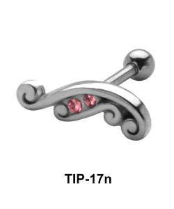 Stone Set Helix Piercing TIP-17n