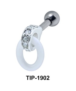 Ceramic Ring Helix Piercing TIP-1902