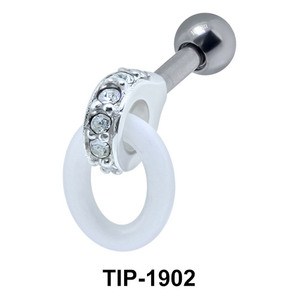 Ceramic Ring Helix Piercing TIP-1902