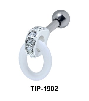 Ceramic Ring Helix Piercing TIP-1902