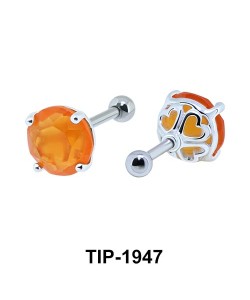 Fancy Color Stone Helix Ear Piercing TIP-1947