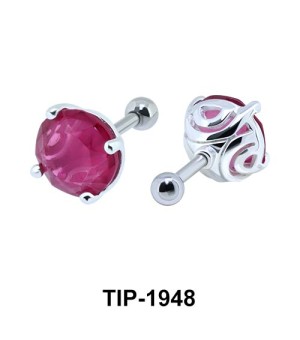 Fancy Color Stone Helix Ear Piercing TIP-1948