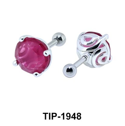 Fancy Color Stone Helix Ear Piercing TIP-1948