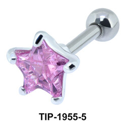 Pink Diamond and Star CZ TIP-1955-5