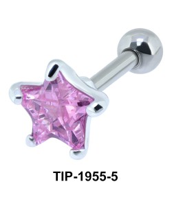 Pink Diamond and Star CZ TIP-1955-5