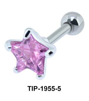 Pink Diamond and Star CZ TIP-1955-5