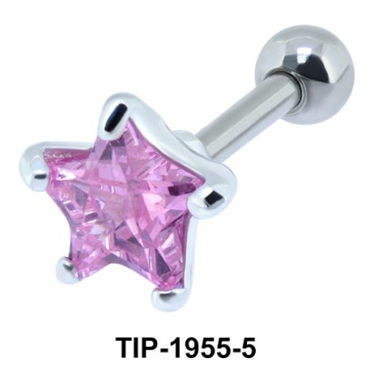 Pink Diamond and Star CZ TIP-1955-5