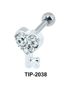 Heart Lock Helix Ear Piercing TIP-2038