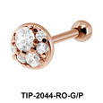 Multi Stone Helix Ear Piercing Romantic Line TIP-2044