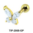 4 Stoned Helix Ear Piercing Romantic Line TIP-2068