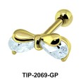 Bow Stone Helix Ear Piercing Romantic Line TIP-2069