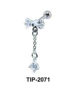 Dangling Helix Ear Piercing Romantic Line TIP-2071