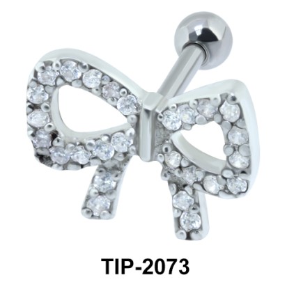 Bow Helix Ear Piercing Romantic Line TIP-2073