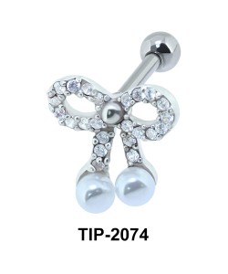 Bow Helix Ear Piercing Romantic Line TIP-2074