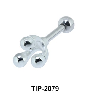 Three Balls Helix Silver Points Line TIP-2079