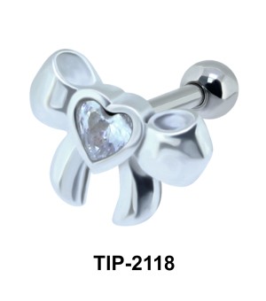 Ribbon Heart Helix Ear TIP-2118