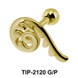 Designer Comma Helix Ear Piercing Leave TIP-2120
