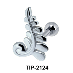 Intricate Helix Ear Piercing Leave Design TIP-2124