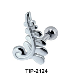 Intricate Helix Ear Piercing Leave Design TIP-2124