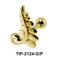 Intricate Helix Ear Piercing Leave Design TIP-2124