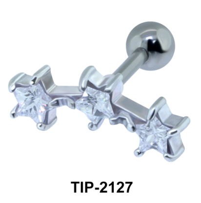 Triple Stars Helix Ear Piercing TIP-2127