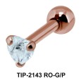 Heart Stone Helix Ear Piercing TIP-2143