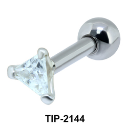 Triangular Stone Helix Ear Piercing TIP-2144