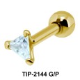 Triangular Stone Helix Ear Piercing TIP-2144
