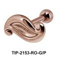 Flowy Design Helix Ear Piercing Leave TIP-2153