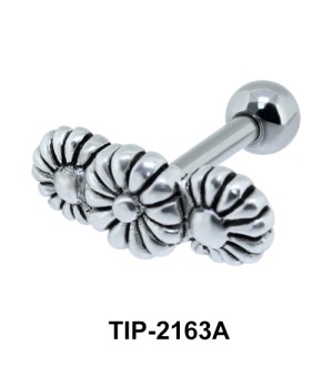 Triple Flower Helix Ear Piercing Leave TIP-2163A