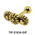 Triple Flower Helix Ear Piercing Leave TIP-2163A