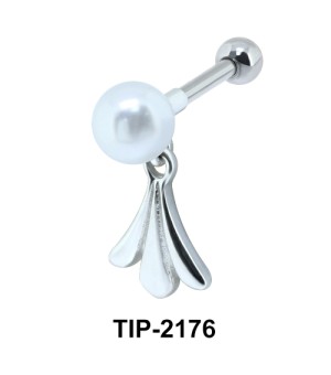 Pearl n Leaves Helix Ear Piercing TIP-2176