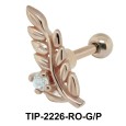 Dazzling Flower Shape Helix Ear Piercing TIP-2226