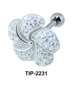 Bloom Flower Shape Helix Ear Piercing TIP-2231