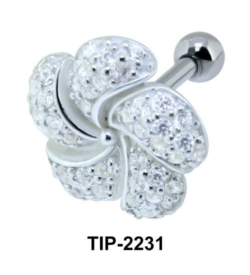 Bloom Flower Shape Helix Ear Piercing TIP2231