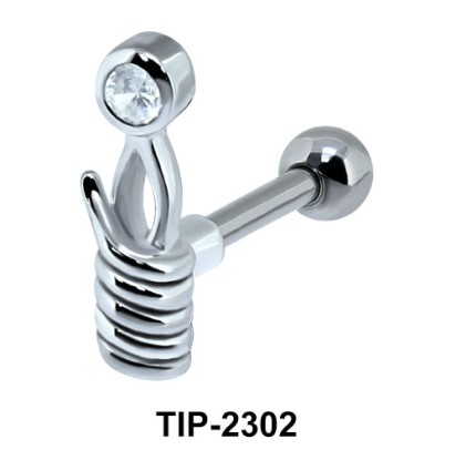 Twisted Shaped Helix Ear Piercing TIP-2302